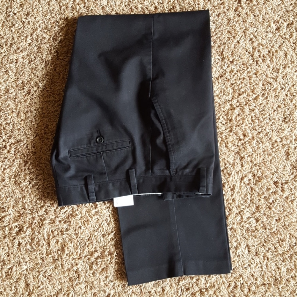 Black docker pants